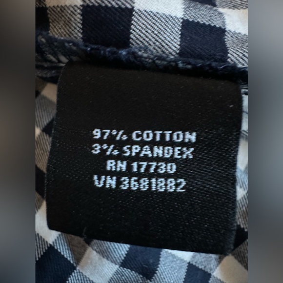 Victoria Beckham for Target gingham shirt w/ peplum hem. Size S - Picture 9 of 11